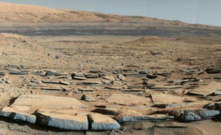 Image transmise par la Nasa le 9 octobre 2015 prise par le robot Curiosity sur Mars