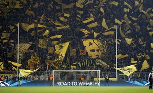 Le Mur du stade du Borussia Dortmund, lors d'un macth contre le Shakhtar Donetsk, le 5 mars 2013.