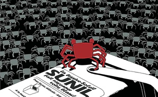 La Marche du crabe, une bande dessinée d'Arthur de Pins (si, si).
