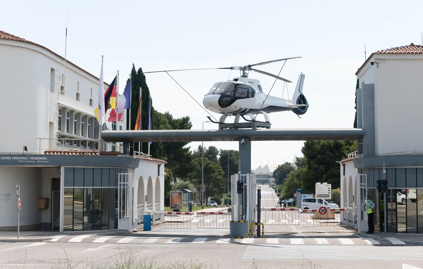 L'entrée du site d'Airbus Hélicopters à Marignane