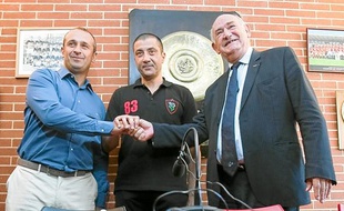 Philippe Saint-André, Mourad Boudjellal et Pierre Camou hier à Mayol.