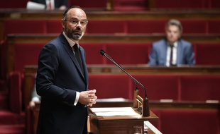 Edouard Philippe lors de son intervention à l'Assemblée, mardi.