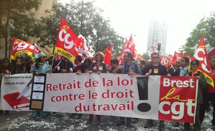 La manifestation du 14 juin à Paris contre la loi Travail.