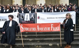 GrÃ¨ve des avocats Ã  Bordeaux, le 15 fÃ©vrier 2018.