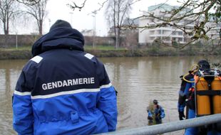 Illustration de plongeurs de la gendarmerie, ici à Rennes.
