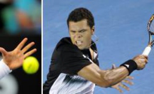 Le 26 janvier 2008, la finale de l'Open d'Australie opposera le Serbe Novak Djokovic (à g.) au Français Jo-Wilfried Tsonga.