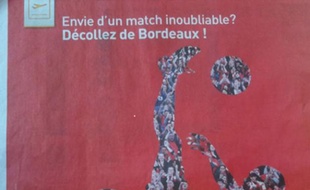 Capture d'écran d'un publicité pour l'aéroport de Bordeaux.
