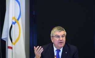 Thomas Bach, le président du CIO, lors d'une conférence de presse à Lausanne, le 5 décembre 2017.