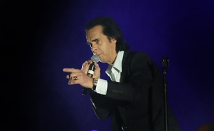 Le chanteur Nick Cave en concert à la Manchester Arena