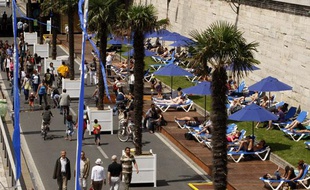 A Paris Plages, le 20 juillet 2009.