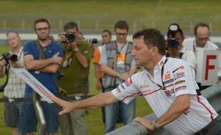 Fausto Gresini, l'ancien champion du monde de moto, ici en 2011.