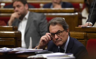 Le président du gouvernement de Catalogne Artur Mas, le 15 octobre 2014, à Barcelone