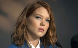 Léa Seydoux lors d'une conférence de presse à Cannes, en mai 2014.