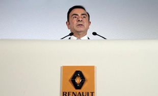 Le PDG de Renault, Carlos Ghosn, à Boulogne-Billancourt près de Paris, le 12 février 2015