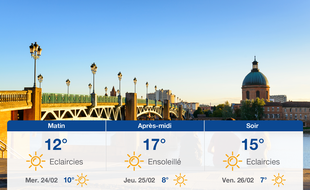 Météo Toulouse: Prévisions du mardi 23 février 2021