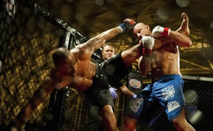 Combattants de MMA sur le ring