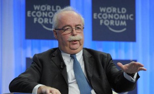Le PDG du groupe Total, Christophe de Margerie, au Forum économique mondial à Davos, en Suisse, le 25 janvier 2014