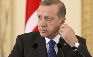 Le président turc Recep Tayyip Erdogan, le 1er avril 2015 à Bucarest, en Roumanie