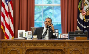 Barack Obama dans le bureau ovale, le 27 septembre 2013.