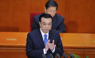 Le Premier ministre chinois Li Keqiang lors de l'ouverture de l'ouverture de la session annuelle de l'Assemblée nationale populaire à Pékin le 5 mars 2014
