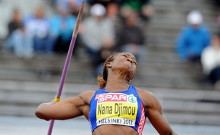 La Française Antoinette Nana Djimou a été sacrée championne d'Europe de l'heptathlon avec un total de 6544 points, devant l'Ukrainienne Lyudmyla Yosypenko (6387) et la Lettone Laura Ikauniece (6335), samedi à Helsinki