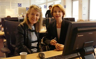 La journaliste Sophie Carquain et La psychologue Monique de Kermadec