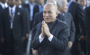 Norodom Sihamoni, roi du Cambodge, en novembre 2016 à Phnom Penh.