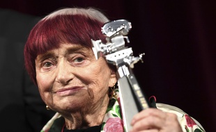 La réalisatrice française Agnès Varda le 13 février 2019 à Berlin, pour le festival du film