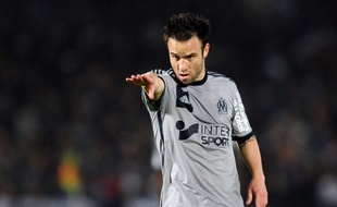 Mathieu Valbuena sous le maillot de l'OM, lors d'un match à Bordeaux, le 10 mai 2014.