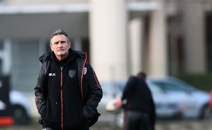 Le manager général du Stade Toulousain Guy Novès avant le match de Coupe d'Europe contre les Anglais de Bath, le 18 janvier 2015 à Toulouse.