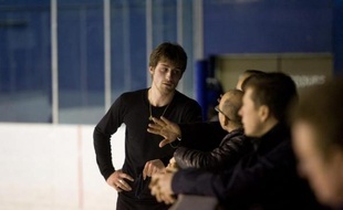 Le patineur français Brian Joubert, lors d'un test de sélection sur la patinoire de Bercy, le 15 mars 2010.
