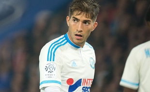 Lucas Silva avec l'OM contre le PSG en Ligue 1
