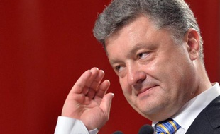 Petro Porochenko, lors d'une conférence de presse le 25 mai 2014 à Kiev