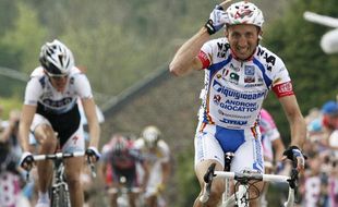 Davide Rebellin, vainqueur de la Flèche wallonne, le 22 avril 2009.