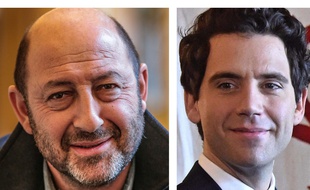 Collage 20 Minutes/SIPA de l'acteur Kad Merad et du chanteur Mika