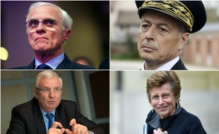 Les anciens préfets de Loire-Atlantique Bernard Boucault, Henri-Michel Comet, Jean Daubigny et Nicole Klein (de gauche à droite et de haut en bas).