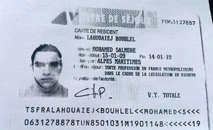 Photo du titre de séjour de Mohamed Lahouaiej Bouhlel, le tueur au camion de Nice.