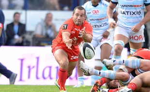 Le joueur de Toulouse Jean-Marc Doussain face au Racing, le 20 septembre 2014