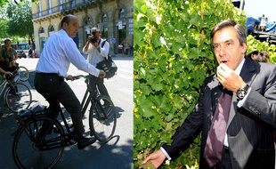 Alain Juppé (à gauche) et François Fillon (à droite).