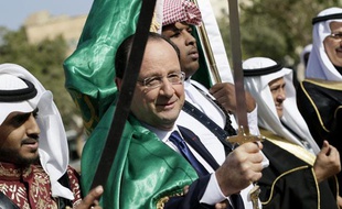 Francois Hollande le 30 décembre 2013 à Ryad en Arabie Saoudite.