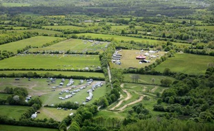 Vue aérienne du site du projet d'aéroport à Notre-Dame-des-Landes, le 11 mai 2013