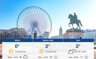Météo Lyon: Prévisions du vendredi 3 décembre 2021