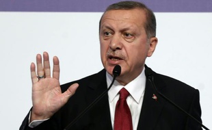 Le président islamo-conservateur turc Recep Tayyip Erdogan à Antalya, en Turquie, le 16 novembre 2015