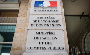 Le 30 octobre 2018, à Paris (12e). A l'entrée du ministère de l'économie et des finances, rue de Bercy.