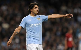 Le joueur de Manchester City, Carlos Tevez, le 23 septembre 2009