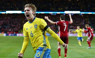 Emil Forsberg a contribué à la qualification de la Suède pour l'Euro avec son but lors du barrage aller face au Danemark en novembre (2-1).