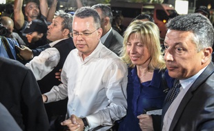 Le pasteur Andrew Brunson est arrivé aux Etats-Unis, le 13 octobre 2018.