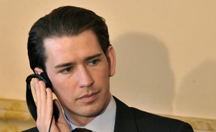 Le ministre autrichien des Affaires étrangères, Sebastian Kurz, à Sarajevo le 8 février 2016