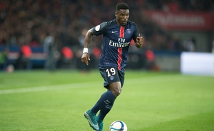 Serge Aurier avec le PSG face à Marseille, le 5 octobre 2015.