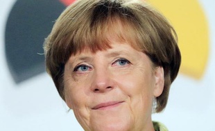 La chancelière allemande, Angela Merkel, avant une conférence de presse de son parti à Magdeburg, le 22 juin 2015